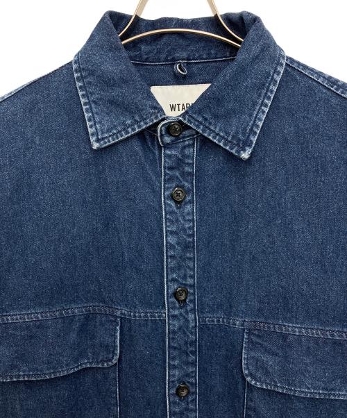 WTAPS（ダブルタップス）WTAPS (ダブルタップス) WCPO 01/LS/COTTON.DENIM インディゴ サイズ:X 02の古着・服飾アイテム