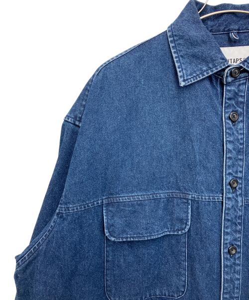 WTAPS（ダブルタップス）WTAPS (ダブルタップス) WCPO 01/LS/COTTON.DENIM インディゴ サイズ:X 02の古着・服飾アイテム