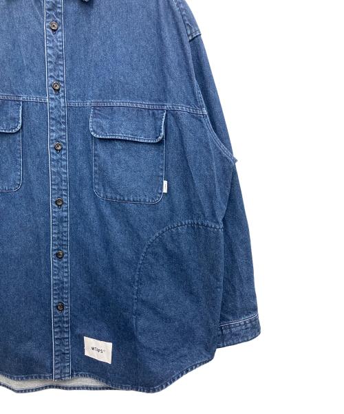 WTAPS（ダブルタップス）WTAPS (ダブルタップス) WCPO 01/LS/COTTON.DENIM インディゴ サイズ:X 02の古着・服飾アイテム