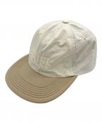 GARBAGEガーベッジ）の古着「SOFT BRIM 6 PANEL CAP（VITAL）」｜ベージュ×アイボリー