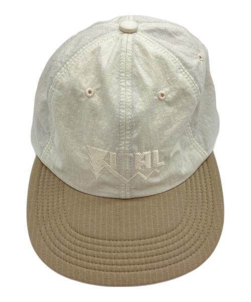 GARBAGE（ガーベッジ）GARBAGE (ガーベッジ) SOFT BRIM 6 PANEL CAP（VITAL） ベージュ×アイボリーの古着・服飾アイテム