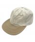 GARBAGE（ガーベッジ）の古着「SOFT BRIM 6 PANEL CAP（VITAL）」｜ベージュ×アイボリー