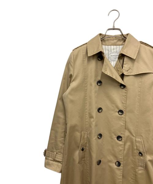 BEAMS Lights（ビームスライト）BEAMS Lights (ビームスライト) 撥水トレンチコート ベージュ×ホワイト サイズ:40の古着・服飾アイテム