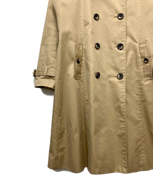 BEAMS Lights（ビームスライト）BEAMS Lights (ビームスライト) 撥水トレンチコート ベージュ×ホワイト サイズ:40の古着・服飾アイテム