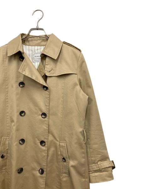 BEAMS Lights（ビームスライト）BEAMS Lights (ビームスライト) 撥水トレンチコート ベージュ×ホワイト サイズ:40の古着・服飾アイテム