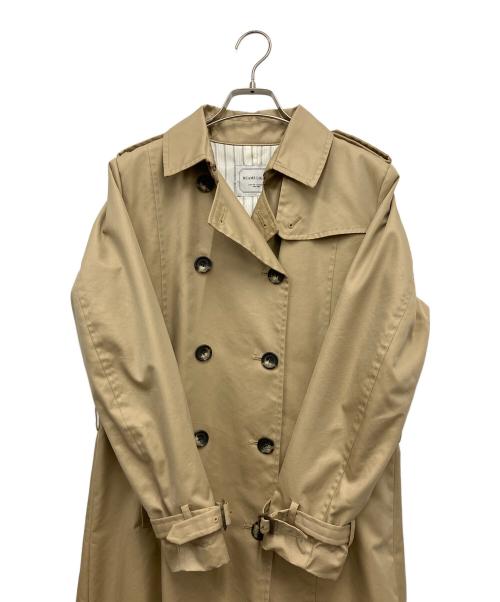 BEAMS Lights（ビームスライト）BEAMS Lights (ビームスライト) 撥水トレンチコート ベージュ×ホワイト サイズ:40の古着・服飾アイテム