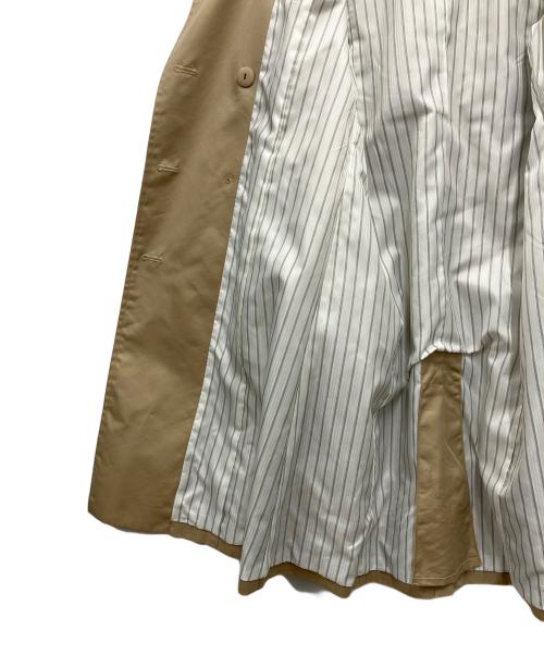 BEAMS Lights（ビームスライト）BEAMS Lights (ビームスライト) 撥水トレンチコート ベージュ×ホワイト サイズ:40の古着・服飾アイテム