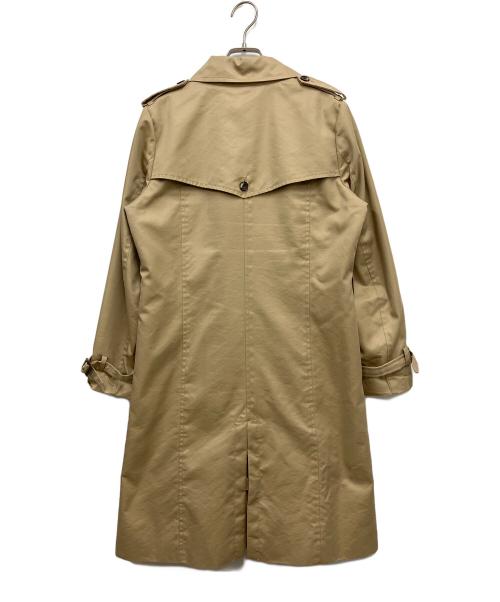 BEAMS Lights（ビームスライト）BEAMS Lights (ビームスライト) 撥水トレンチコート ベージュ×ホワイト サイズ:40の古着・服飾アイテム