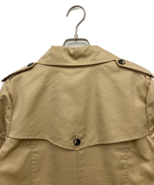 BEAMS Lights（ビームスライト）BEAMS Lights (ビームスライト) 撥水トレンチコート ベージュ×ホワイト サイズ:40の古着・服飾アイテム
