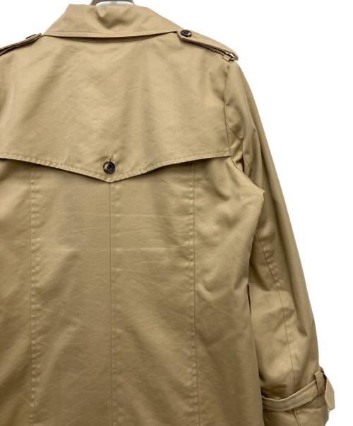 BEAMS Lights（ビームスライト）BEAMS Lights (ビームスライト) 撥水トレンチコート ベージュ×ホワイト サイズ:40の古着・服飾アイテム