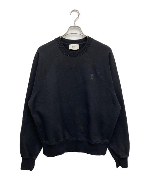 AMI Alexandre Mattiussi（アミアレクサンドルマテュッシ）AMI Alexandre Mattiussi (アミアレクサンドルマテュッシ) AMI DE COEUR スウェットシャツ ブラック サイズ:Mの古着・服飾アイテム