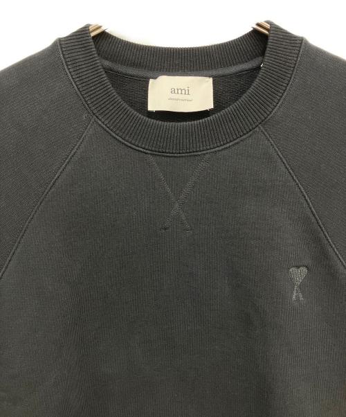 AMI Alexandre Mattiussi（アミアレクサンドルマテュッシ）AMI Alexandre Mattiussi (アミアレクサンドルマテュッシ) AMI DE COEUR スウェットシャツ ブラック サイズ:Mの古着・服飾アイテム