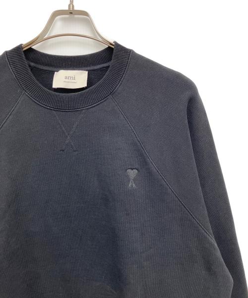 AMI Alexandre Mattiussi（アミアレクサンドルマテュッシ）AMI Alexandre Mattiussi (アミアレクサンドルマテュッシ) AMI DE COEUR スウェットシャツ ブラック サイズ:Mの古着・服飾アイテム