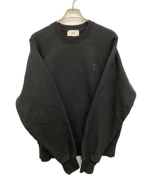 AMI Alexandre Mattiussi（アミアレクサンドルマテュッシ）AMI Alexandre Mattiussi (アミアレクサンドルマテュッシ) AMI DE COEUR スウェットシャツ ブラック サイズ:Mの古着・服飾アイテム