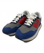 NEW BALANCEニューバランス）の古着「ローカットスニーカー」｜ネイビー×レッド