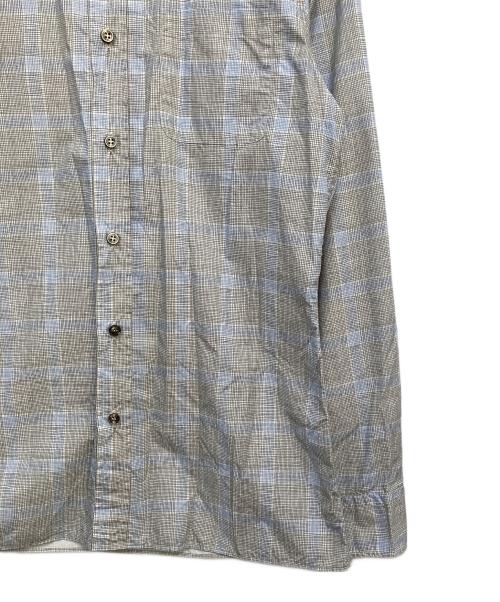 BOTTEGA VENETA（ボッテガベネタ）BOTTEGA VENETA (ボッテガベネタ) 長袖シャツ ブルー×ベージュ サイズ:46の古着・服飾アイテム
