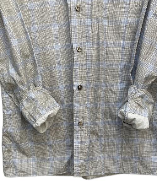 BOTTEGA VENETA（ボッテガベネタ）BOTTEGA VENETA (ボッテガベネタ) 長袖シャツ ブルー×ベージュ サイズ:46の古着・服飾アイテム