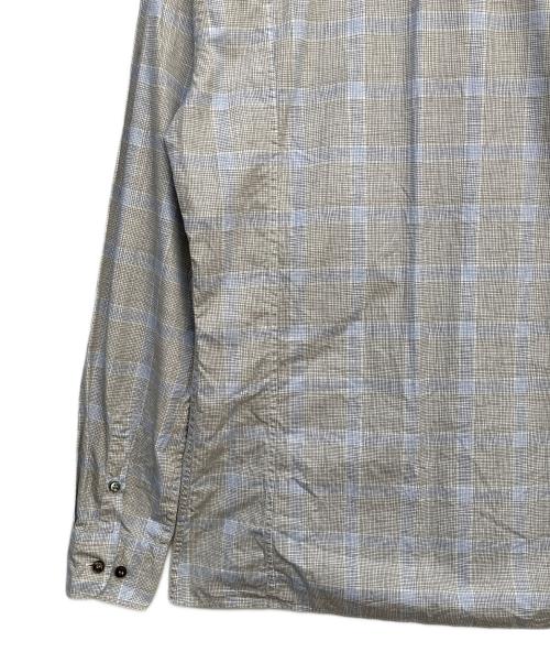 BOTTEGA VENETA（ボッテガベネタ）BOTTEGA VENETA (ボッテガベネタ) 長袖シャツ ブルー×ベージュ サイズ:46の古着・服飾アイテム