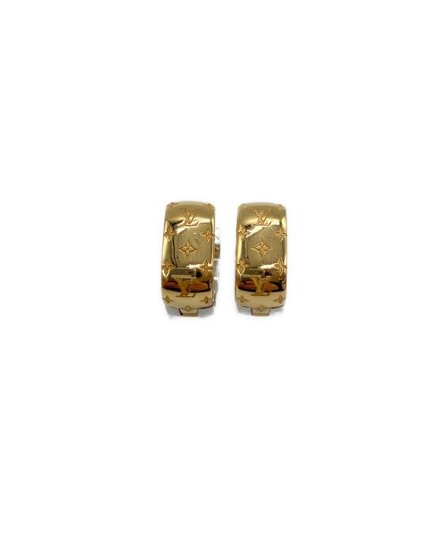 LOUIS VUITTON（ルイ ヴィトン）LOUIS VUITTON (ルイ ヴィトン) ピアス ブックレドレイユ・ナノグラム ゴールドカラー×シルバーカラーの古着・服飾アイテム