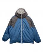 adidasアディダス）の古着「ダウンジャケット」｜ブルー×グレー