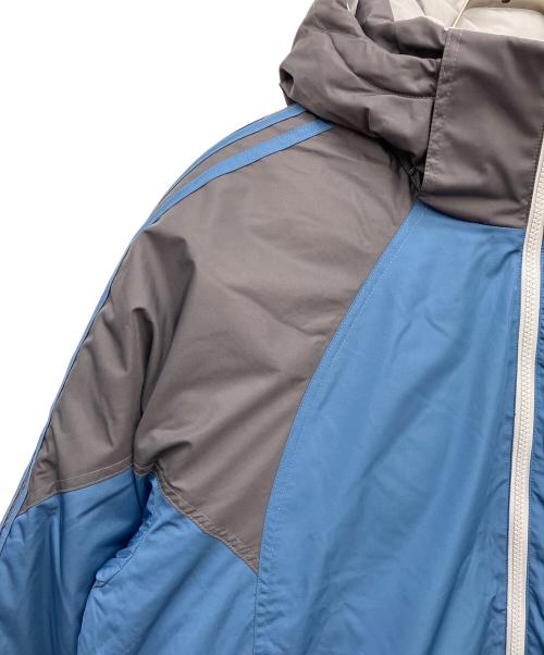 adidas（アディダス）adidas (アディダス) ダウンジャケット ブルー×グレー サイズ:XLの古着・服飾アイテム