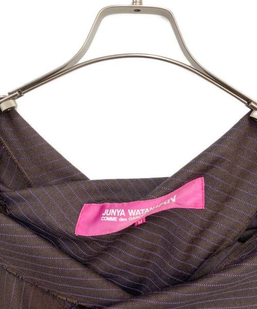 JUNYA WATANABE MAN PINK（ジュンヤワタナベマン ピンク）JUNYA WATANABE MAN PINK (ジュンヤワタナベマン ピンク) ノースリーブ・キャミソールワンピース ブラウン×パープル サイズ:Mの古着・服飾アイテム