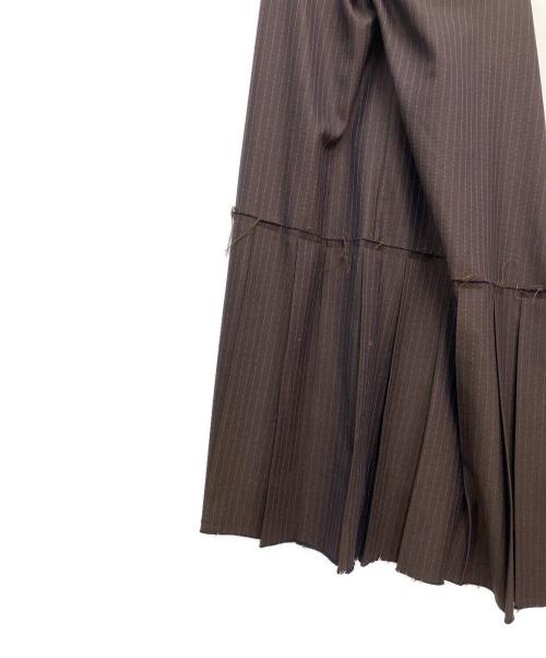 JUNYA WATANABE MAN PINK（ジュンヤワタナベマン ピンク）JUNYA WATANABE MAN PINK (ジュンヤワタナベマン ピンク) ノースリーブ・キャミソールワンピース ブラウン×パープル サイズ:Mの古着・服飾アイテム