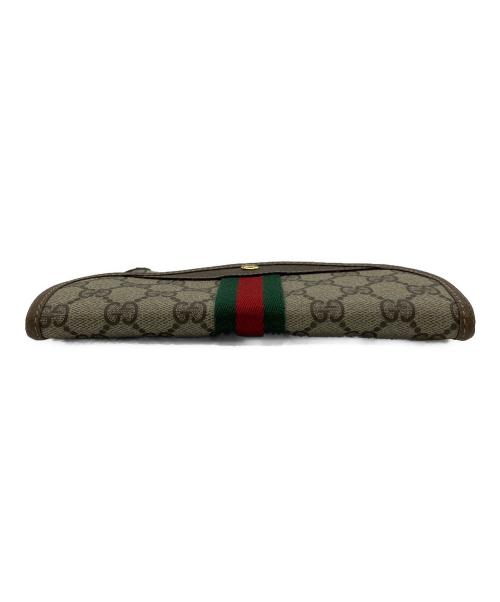 GUCCI（グッチ）GUCCI (グッチ) ポーチ　GG　シェリーライン ブラウンの古着・服飾アイテム