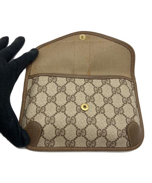 GUCCI（グッチ）GUCCI (グッチ) ポーチ　GG　シェリーライン ブラウンの古着・服飾アイテム
