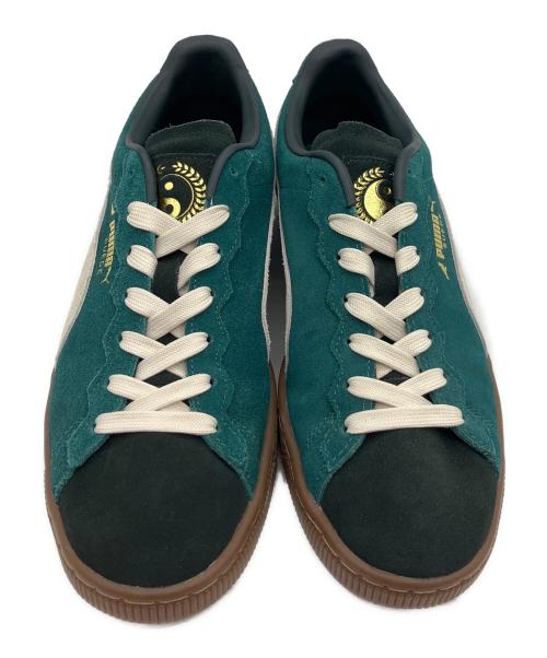 PUMA（プーマ）PUMA (プーマ) SUEDE STAPLE MALACHITEALP グリーン×ブラウン サイズ:26.5cmの古着・服飾アイテム