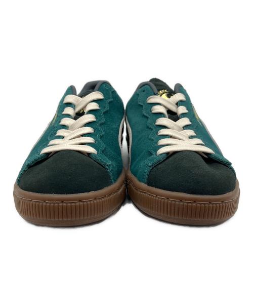 PUMA（プーマ）PUMA (プーマ) SUEDE STAPLE MALACHITEALP グリーン×ブラウン サイズ:26.5cmの古着・服飾アイテム