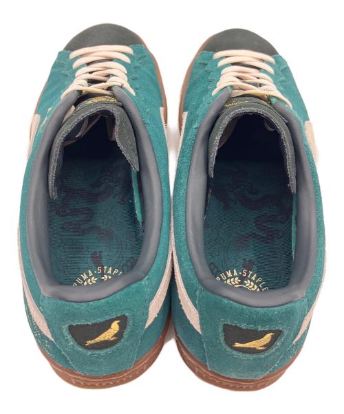 PUMA（プーマ）PUMA (プーマ) SUEDE STAPLE MALACHITEALP グリーン×ブラウン サイズ:26.5cmの古着・服飾アイテム