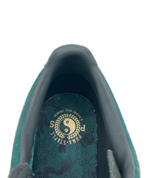 PUMA（プーマ）PUMA (プーマ) SUEDE STAPLE MALACHITEALP グリーン×ブラウン サイズ:26.5cmの古着・服飾アイテム
