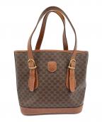 CELINEセリーヌ）の古着「マカダム柄　ハンドバッグ」｜ブラウン