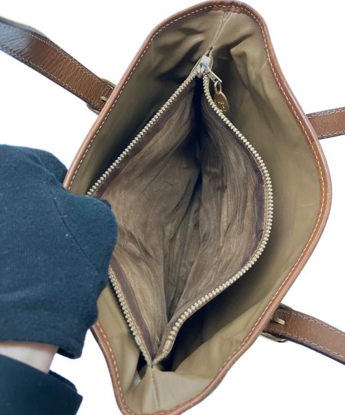 CELINE（セリーヌ）CELINE (セリーヌ) マカダム柄　ハンドバッグ ブラウンの古着・服飾アイテム