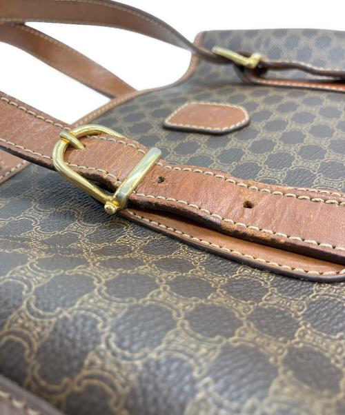 CELINE（セリーヌ）CELINE (セリーヌ) マカダム柄　ハンドバッグ ブラウンの古着・服飾アイテム