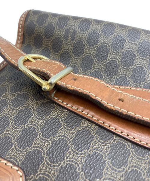 CELINE（セリーヌ）CELINE (セリーヌ) マカダム柄　ハンドバッグ ブラウンの古着・服飾アイテム