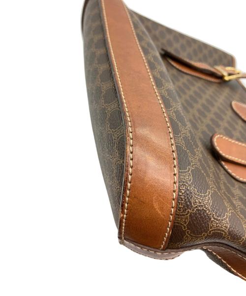 CELINE（セリーヌ）CELINE (セリーヌ) マカダム柄　ハンドバッグ ブラウンの古着・服飾アイテム