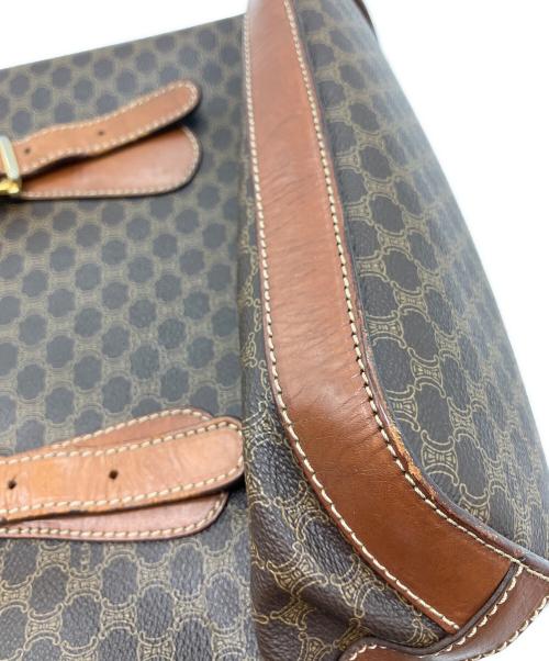 CELINE（セリーヌ）CELINE (セリーヌ) マカダム柄　ハンドバッグ ブラウンの古着・服飾アイテム