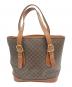CELINE (セリーヌ) マカダム柄　ハンドバッグ ブラウン：20000円
