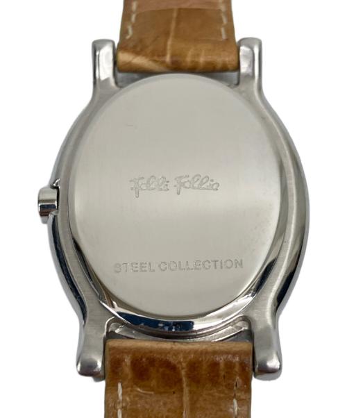 Folli Follie（フォリフォリ）Folli Follie (フォリフォリ) リストウォッチ ベージュの古着・服飾アイテム