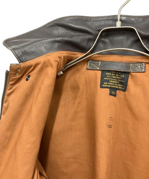 MORGAN MEMPHIS BELLE（モーガン メンフィス ベル）MORGAN MEMPHIS BELLE (モーガン メンフィス ベル) レザージャケット ブラウン サイズ:38の古着・服飾アイテム