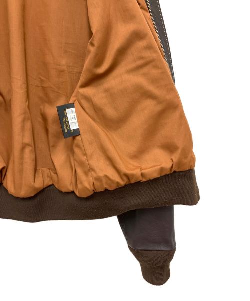 MORGAN MEMPHIS BELLE（モーガン メンフィス ベル）MORGAN MEMPHIS BELLE (モーガン メンフィス ベル) レザージャケット ブラウン サイズ:38の古着・服飾アイテム