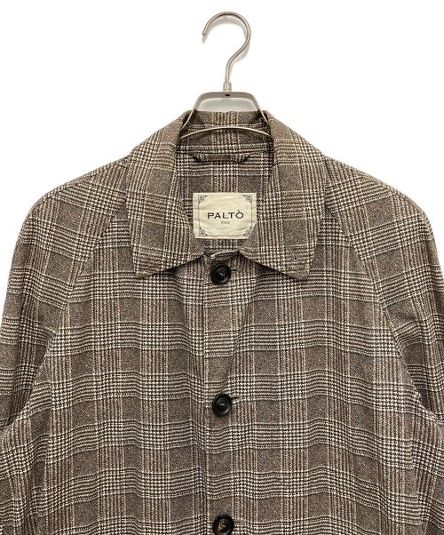 PALTO（パルト）PALTO (パルト) ロングコート ベージュ×ブラック サイズ:Freeの古着・服飾アイテム