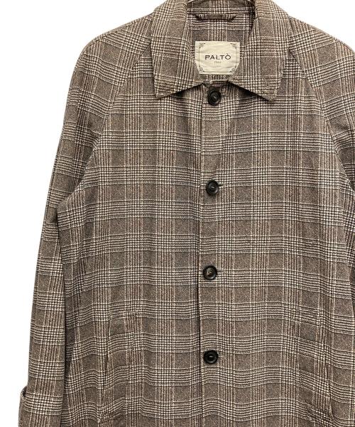 PALTO（パルト）PALTO (パルト) ロングコート ベージュ×ブラック サイズ:Freeの古着・服飾アイテム