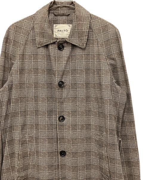 PALTO（パルト）PALTO (パルト) ロングコート ベージュ×ブラック サイズ:Freeの古着・服飾アイテム