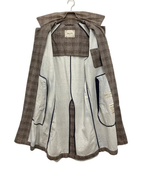 PALTO（パルト）PALTO (パルト) ロングコート ベージュ×ブラック サイズ:Freeの古着・服飾アイテム