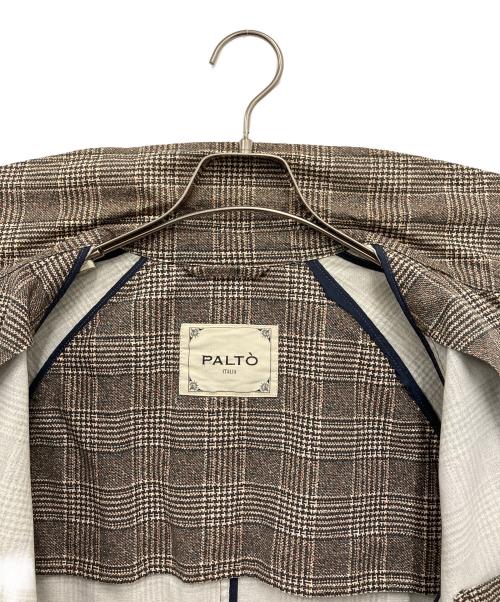 PALTO（パルト）PALTO (パルト) ロングコート ベージュ×ブラック サイズ:Freeの古着・服飾アイテム