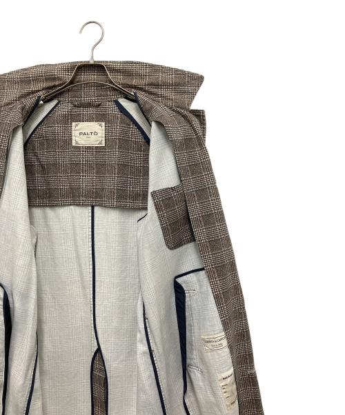 PALTO（パルト）PALTO (パルト) ロングコート ベージュ×ブラック サイズ:Freeの古着・服飾アイテム