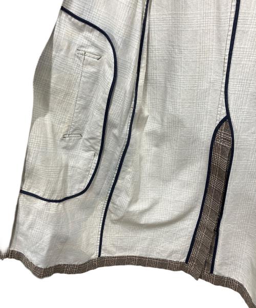 PALTO（パルト）PALTO (パルト) ロングコート ベージュ×ブラック サイズ:Freeの古着・服飾アイテム